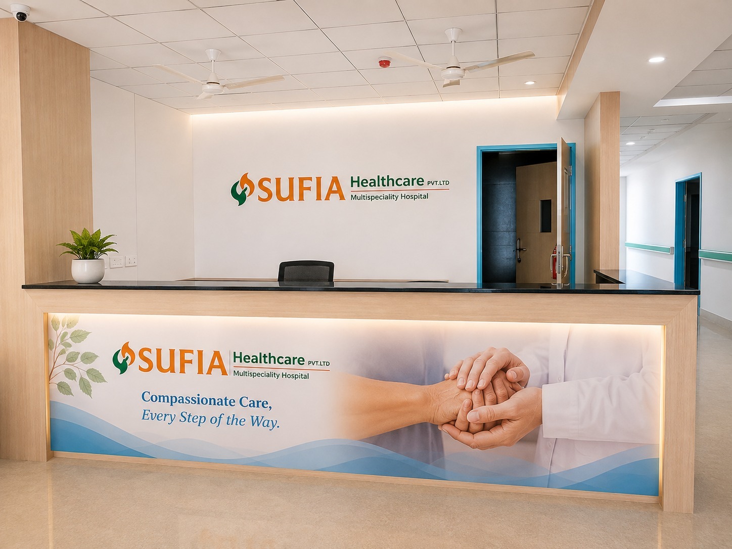 Sufia Healthcare Main Reception and Admission Desk